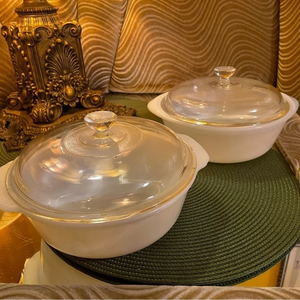 Vintage Fire King Dish Set 407 Fire King Glassbake Dish Vintage Casserole Dish